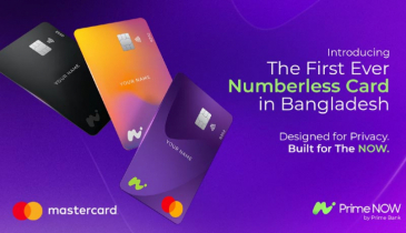 দেশের প্রথম নম্বরবিহীন ডেবিট কার্ড চালু করলো মাস্টারকার্ড ও প্রাইম ব্যাংক